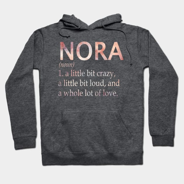 Nora Girl Name Definition Hoodie by ThanhNga